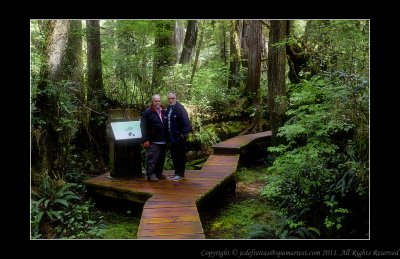 2011 - Vancouver Island - Pacific National Rim Park - Rainforest Trail - Ken & John