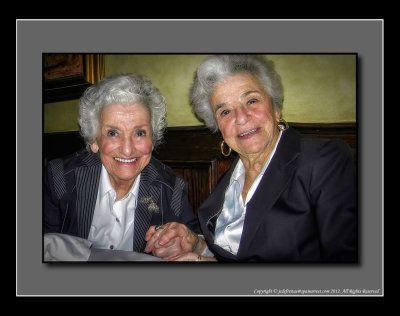 2012 - Joyce & Marilyn - Joyce & Sam Milrod 65th Wedding Anniversary at Chiado Restaurant