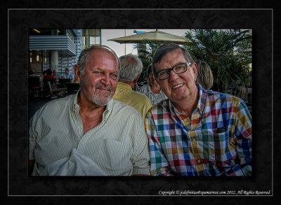 2012 - Ross and Ken at Against the Grain Restaurant