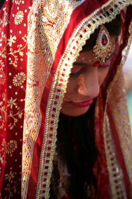 Varanasi - a bride on the ghat