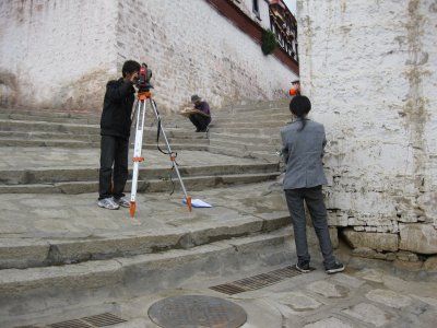 Survery work at the monastery