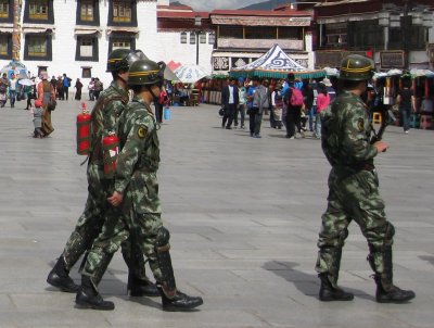 Sadly, Tibet is heavily policed and occupied by the Chinese government