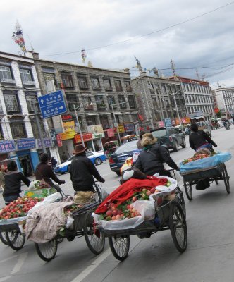 The streets of Lhasa