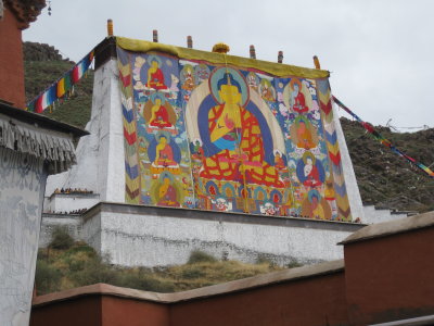 The Thangka at the Tashilhunpo Monastery