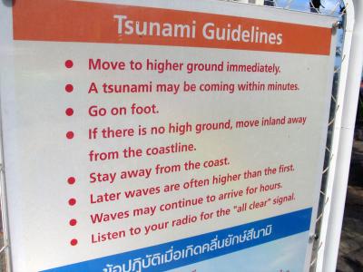 Tsunami guidelines.