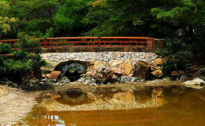 Bridge over trou...um, low waters?