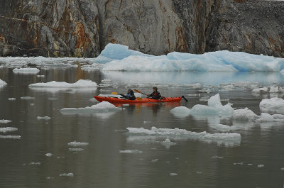 Sawyer Glacier Kayakers