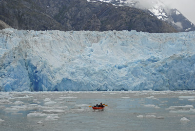 Sawyer Glacier and Kayakers