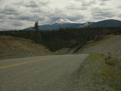 Alaska Highway between Watson Lake and Teslin, YT