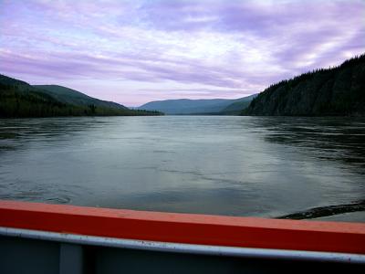 Klondike River Ferry West of Dawson City YT