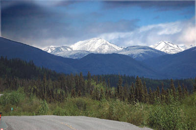 US Glenn Highway near Palmer, Alaska
