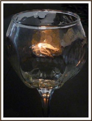March 07 -  A Candle and a Wineglass