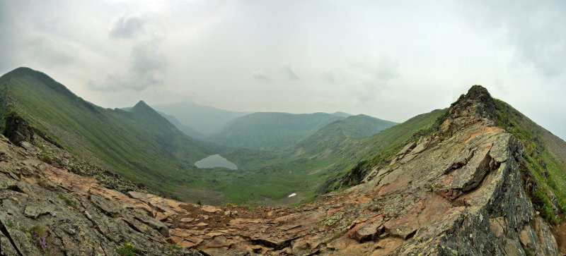 Khamar Daban, view from Chersky Peak (2085m high)