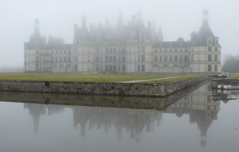 foggy chateau of Chambord