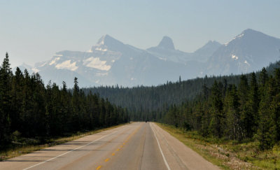On the Icefields Parkway to Lake Louise