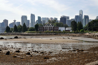 Vancouver skyline from start of Stanley Park