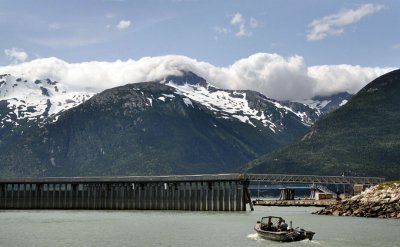 Skagway harbour enroute to Haines