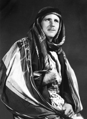 Jack Keaton in Arab robes
