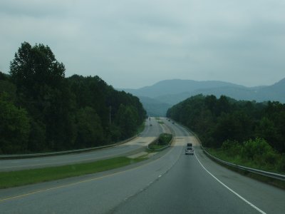 Mountains on the way to Ashville