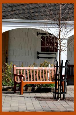 bench on a sunny day