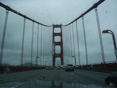 Golden Gate through Bug-splattered Windshield