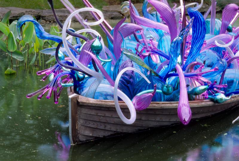 boat full of glass
