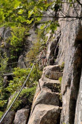 Precipice trail Parc Acadia