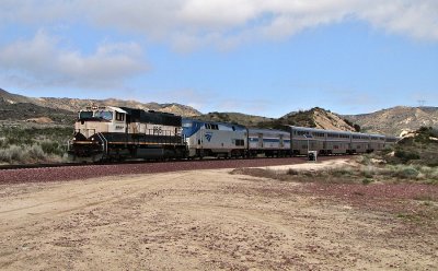 #3 passing Hill 582 on Main 3 near Cajon Pass.
