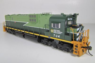 Bowser C630M (BC Rail 704). Straight out of the box.