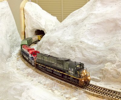 704 rounding the curves on new mountain scenery.