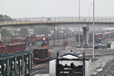  Cold rain at Missoula, MT, good day to layoff sick, or just hide under the bridge. (6/10/12)