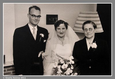 the wedding, with my grandmother