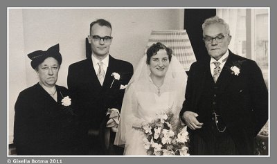 the wedding, with my other grandmother and grandfather