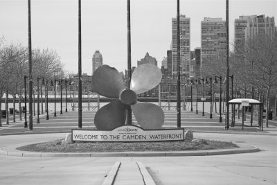 Camden Waterfront B&W