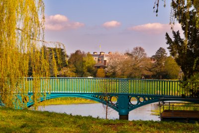 Bridge and house