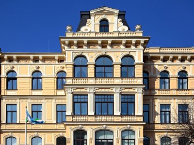 Art Nouveau Building with the embassies of Spain and Uzbekistan