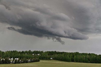 Stormclouds over the Kokanee Springs RV Park, west of Edmonton