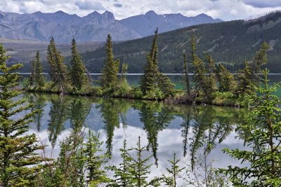 Talbot Lake and Miette Range