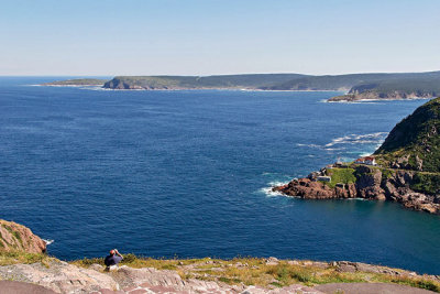 View across St. Johns Bay towards Cape Spear (far left)