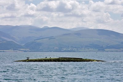 Shipwreck in the Menai Strait, off the coast of Anglesey