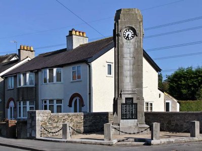 War memorial in Llanfairpwll, Anglesey