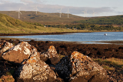 Windfarm on the shores of Loch Greshornish