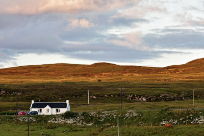 Near the entrance to the Skye Camping & Caravan site, on Loch Greshornish