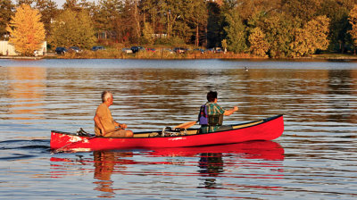 Canoeing on Mooney's Bay