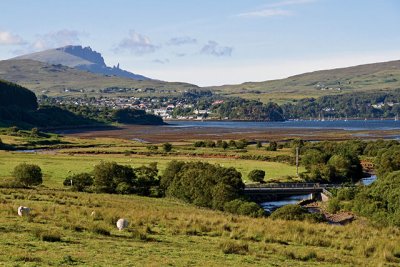 Portree, from the A87, across Loch Portree