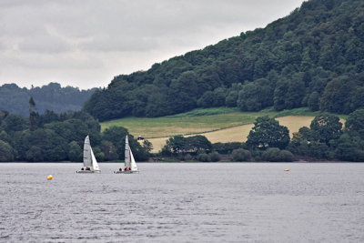 Sailing on Ullswater Lake