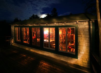 Moon Rising on the Lake Front Cabin.jpg