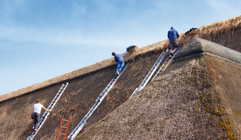 Thatching a 160ft Barn