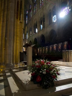 Flowers at Notre Dame