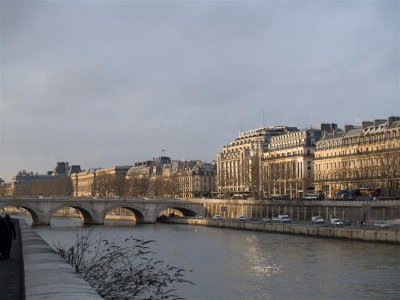 Low sun on Paris buildings